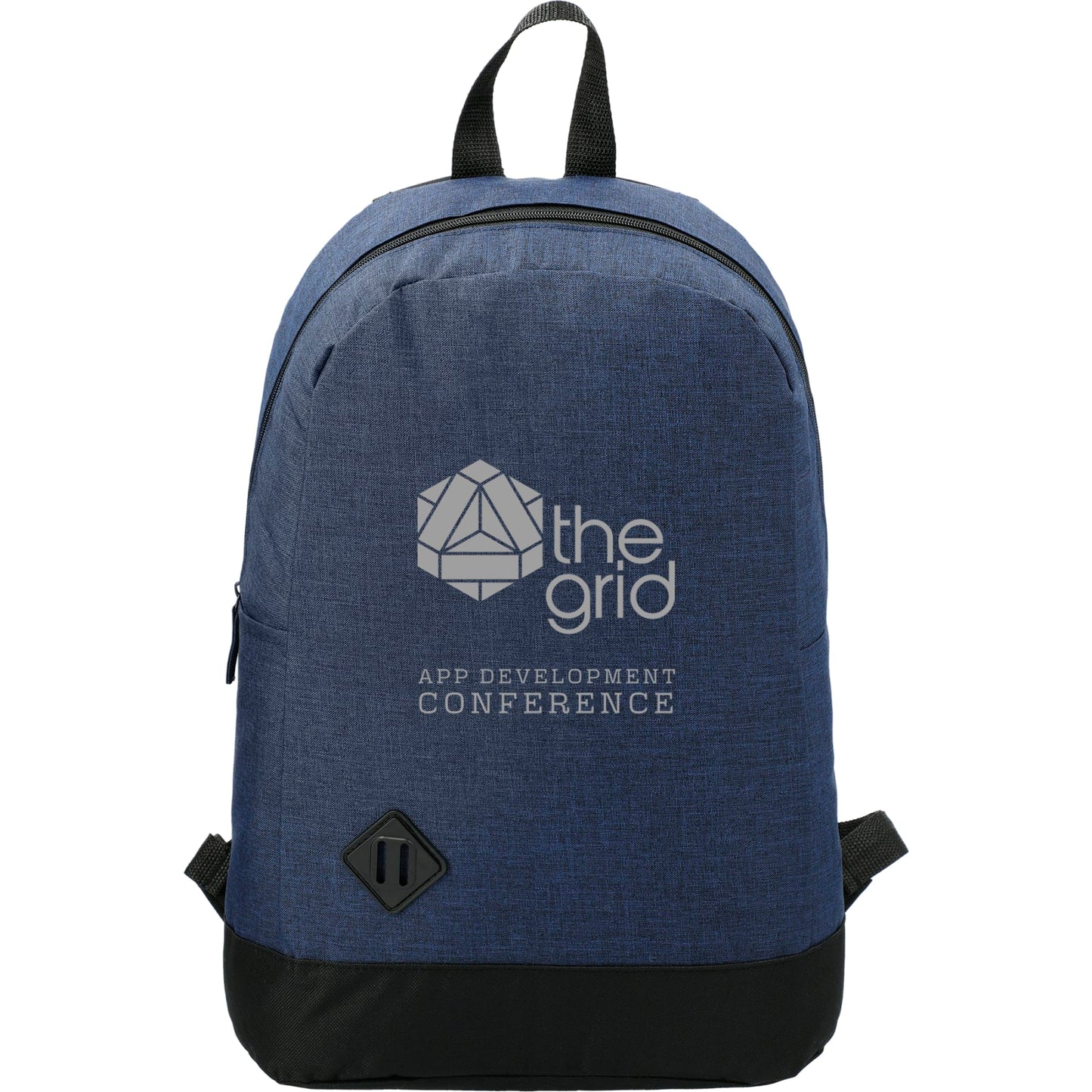 Front View of Blue Graphite Dome 15" Computer Backpack
