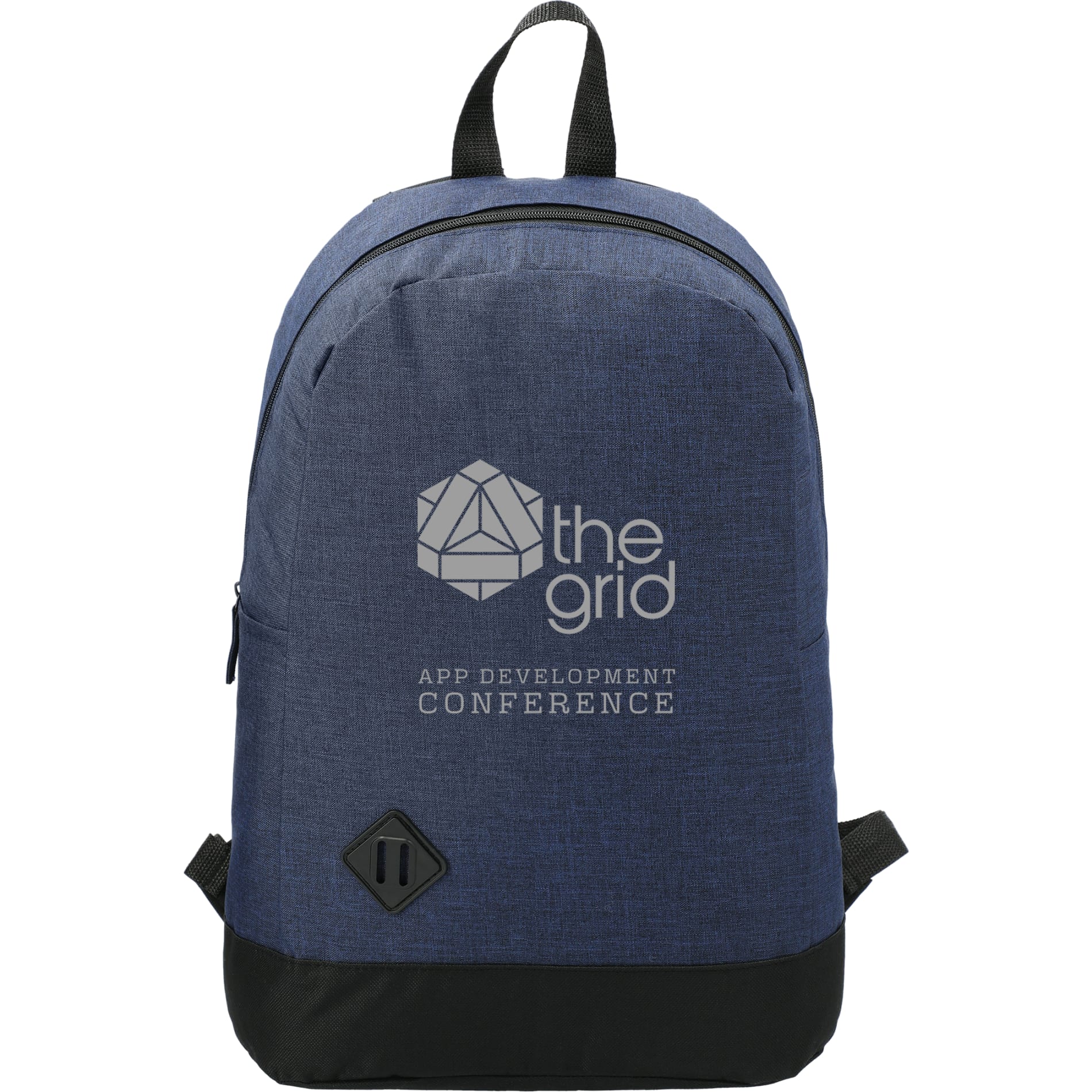 Front View of Blue Graphite Dome 15" Computer Backpack