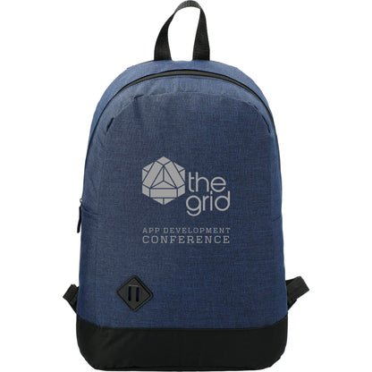Front View of Blue Graphite Dome 15" Computer Backpack