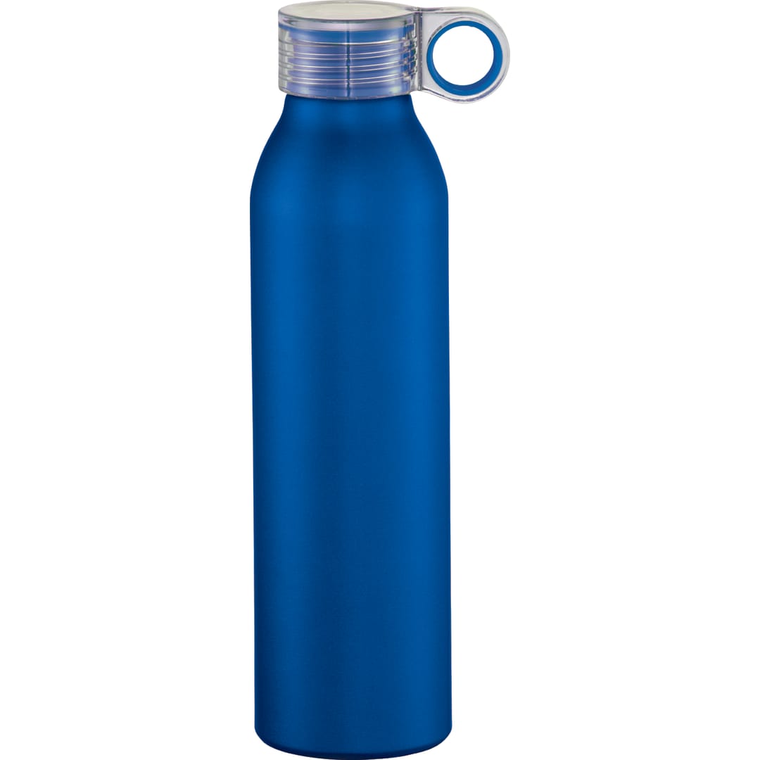 Front View of Blue Grom 22oz Aluminum Sports Bottle plain