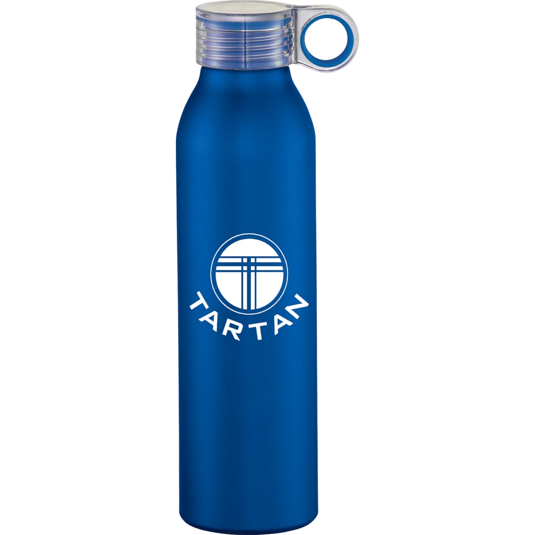 Front View of Blue Grom 22oz Aluminum Sports Bottle