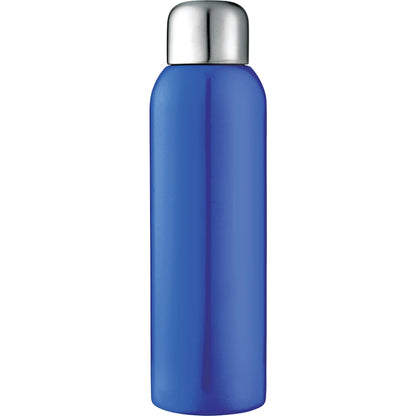 Front View of Blue Guzzle 28oz Stainless Sports Bottle plain