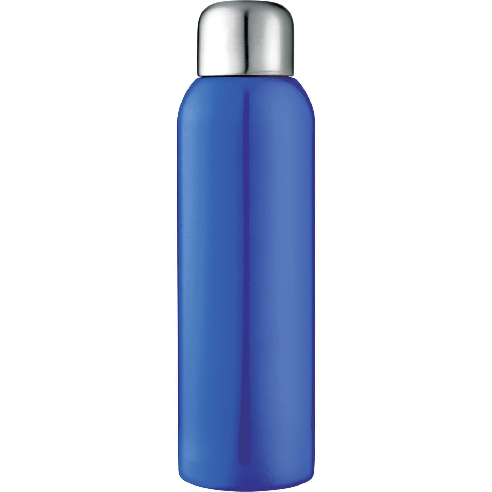 Front View of Blue Guzzle 28oz Stainless Sports Bottle plain