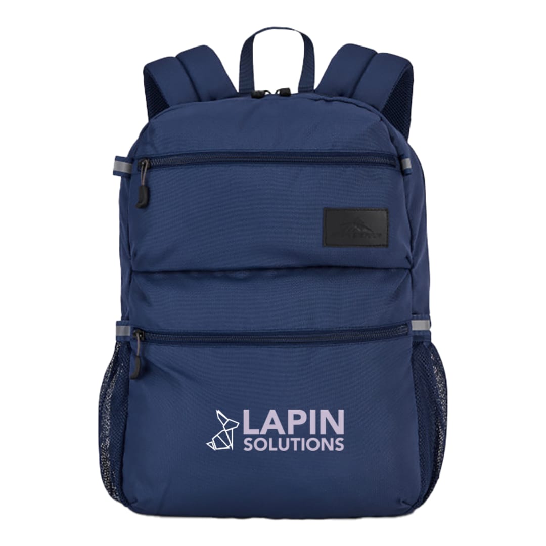 Front View of Blue High Sierra Recycled Inhabit 15" Laptop Backpack