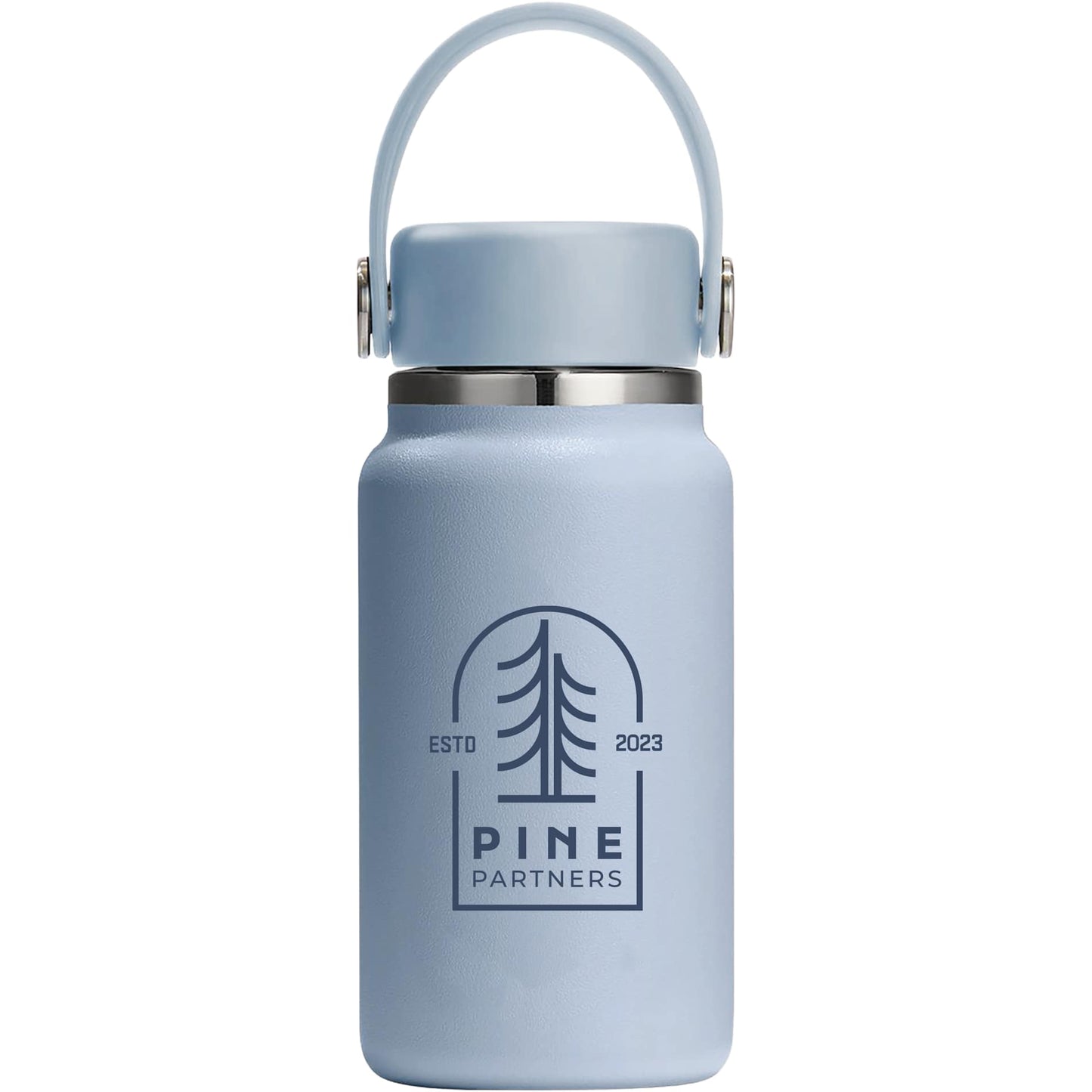 Front View of Blue Hydro Flask® Micro Hydro Bottle 200ml