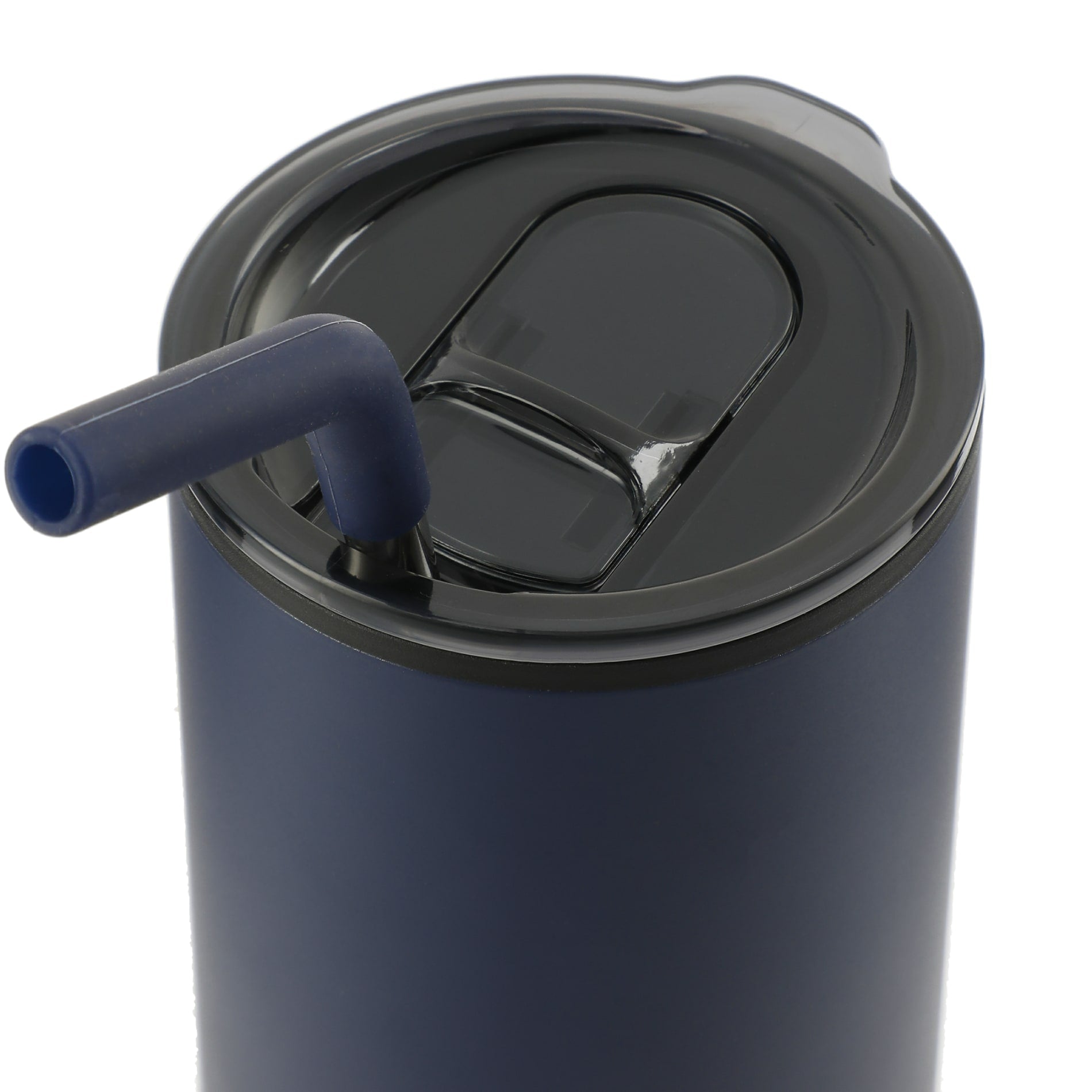 Front View of Blue Lagom 16oz Tumbler w/ SS Straw