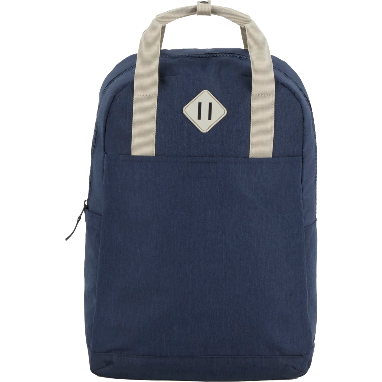 Front View of Blue Lanier Recycled 15" Laptop Backpack plain