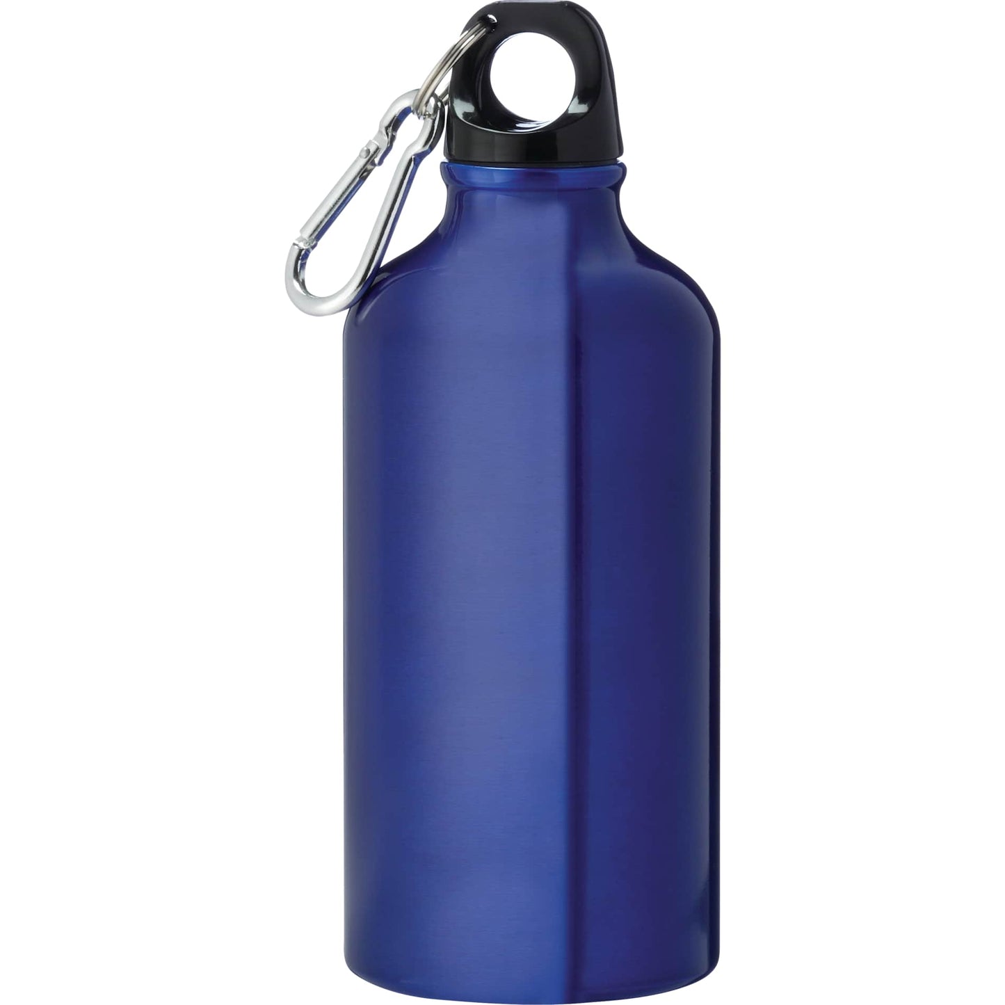 Front View of Blue Li'l Shorty 17oz Aluminum Sports Bottle plain