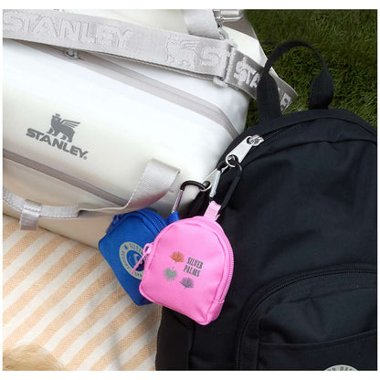 Front View of Blue Mini Backpack Bag Charm
