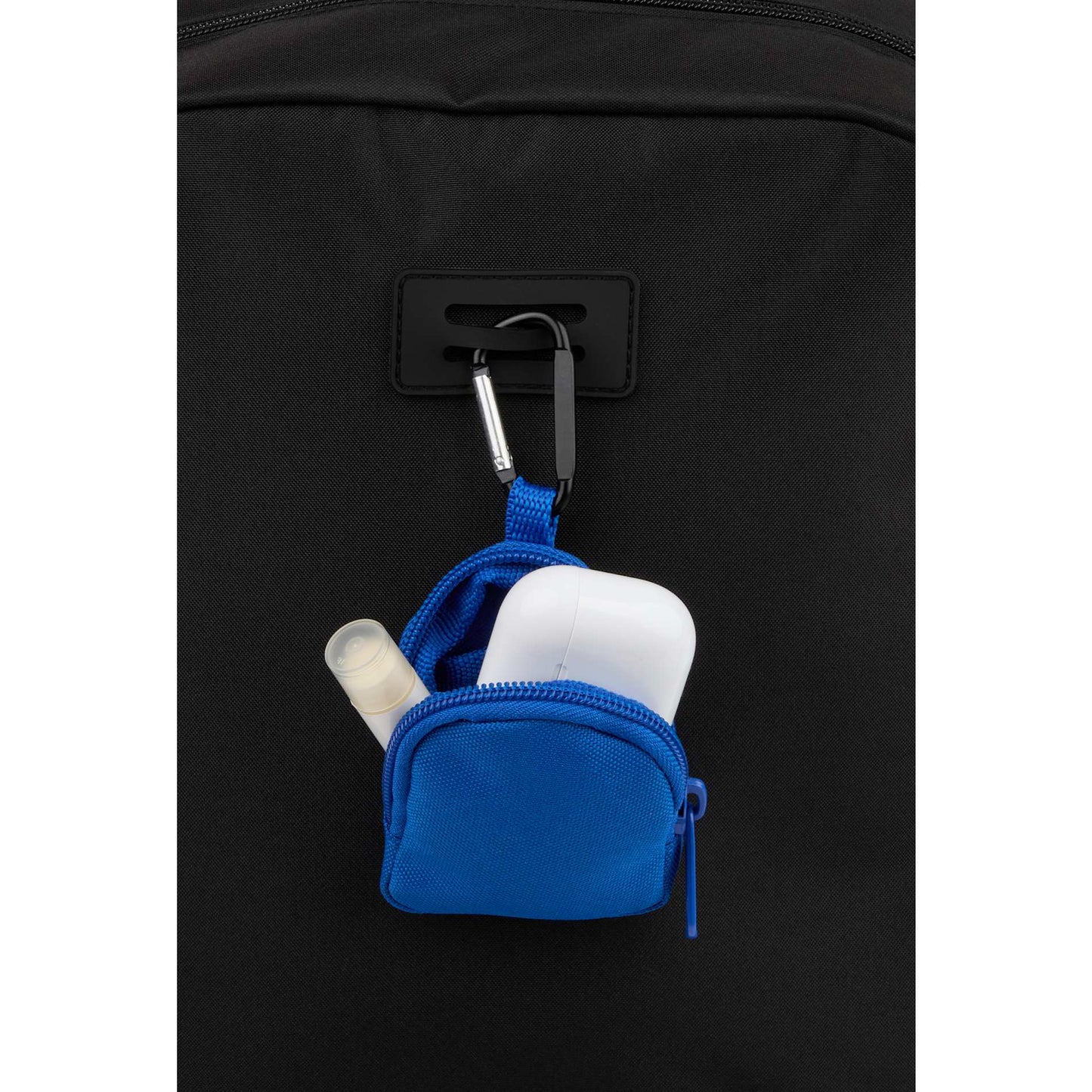 Front View of Blue Mini Backpack Bag Charm
