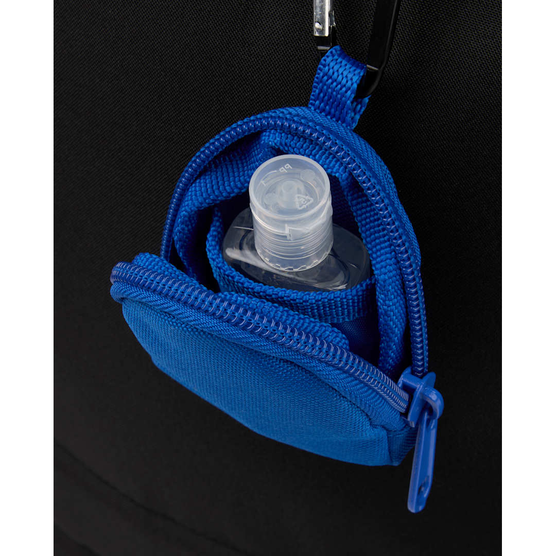 Front View of Blue Mini Backpack Bag Charm