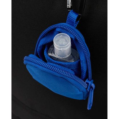 Front View of Blue Mini Backpack Bag Charm