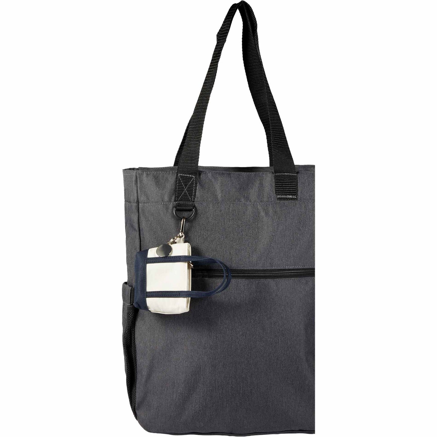 Front View of Blue Mini Tote Bag Charm