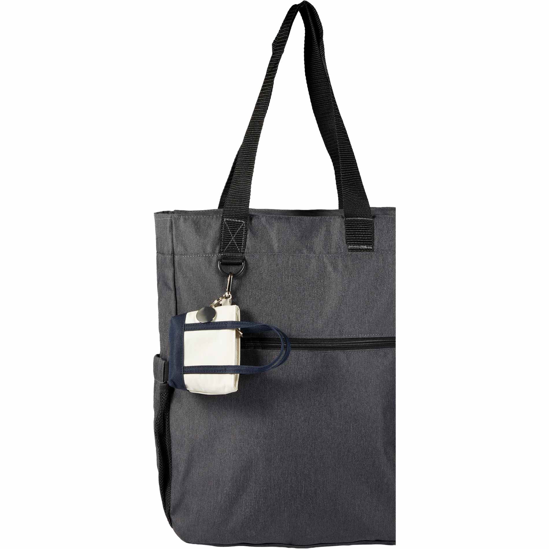 Front View of Blue Mini Tote Bag Charm