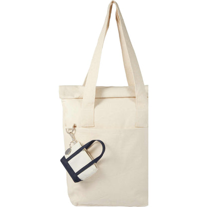 Front View of Blue Mini Tote Bag Charm