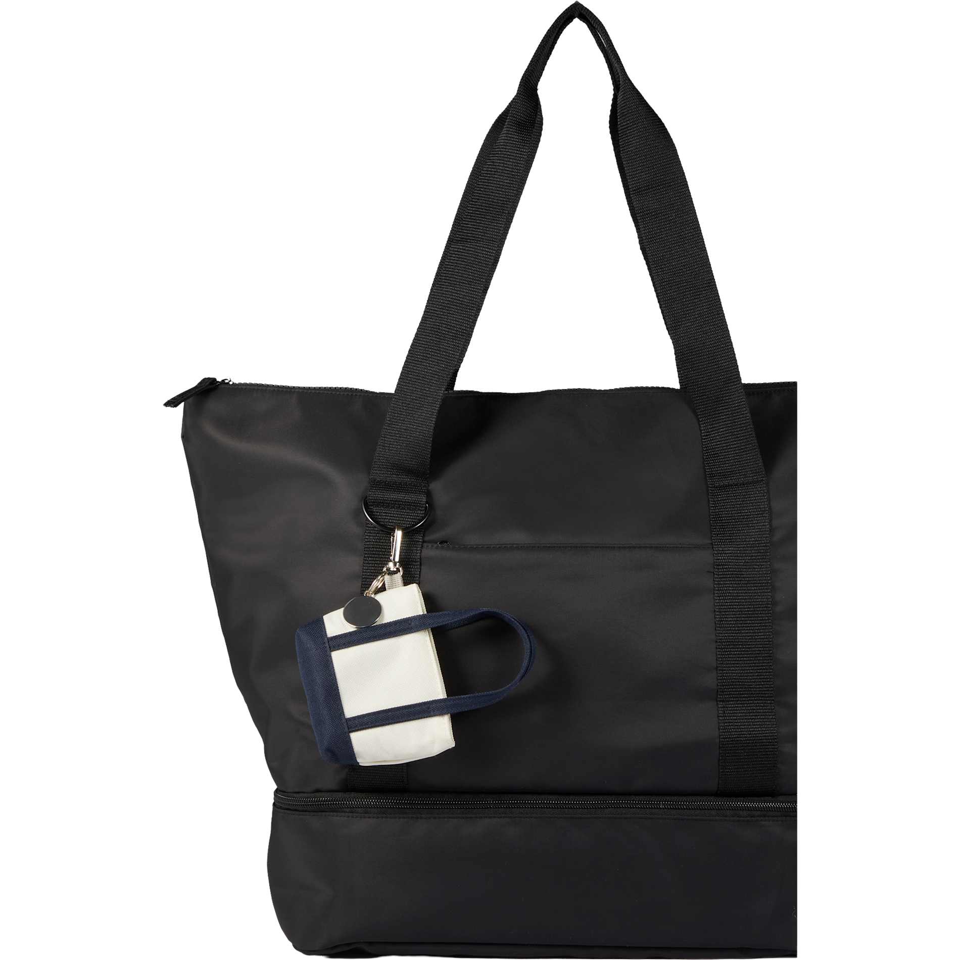 Front View of Blue Mini Tote Bag Charm