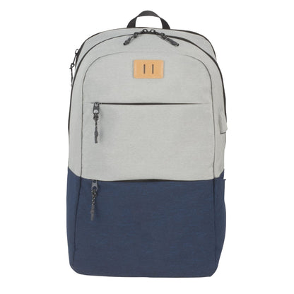 Front View of Blue NBN Linden 15" Computer Backpack plain