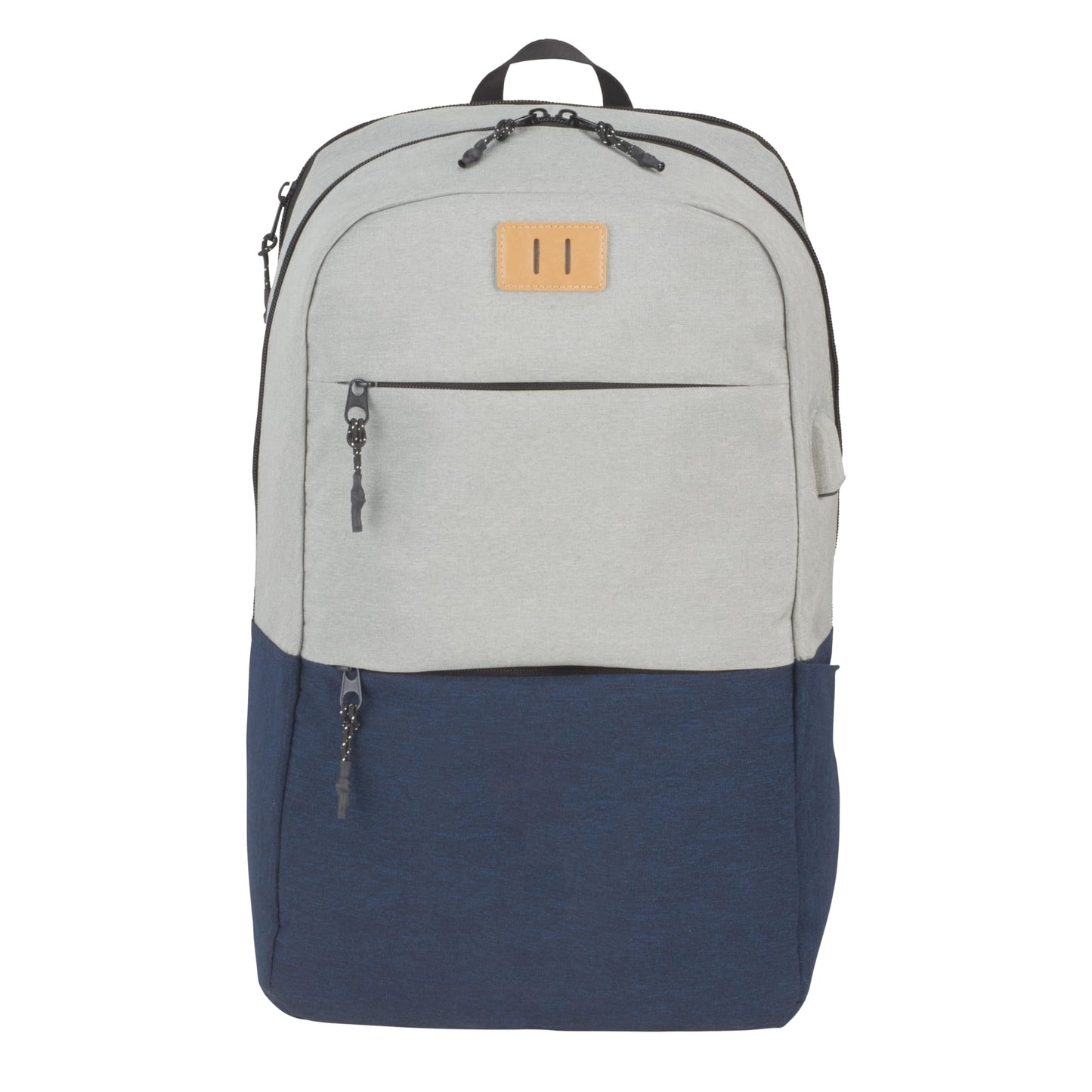 Front View of Blue NBN Linden 15" Computer Backpack plain