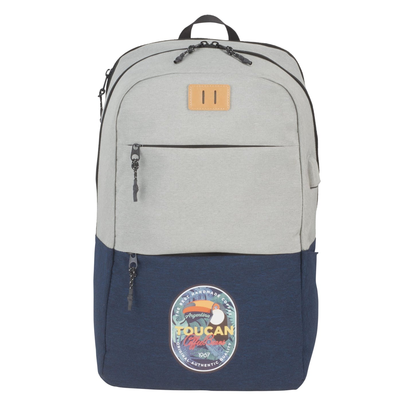 Front View of Blue NBN Linden 15" Computer Backpack