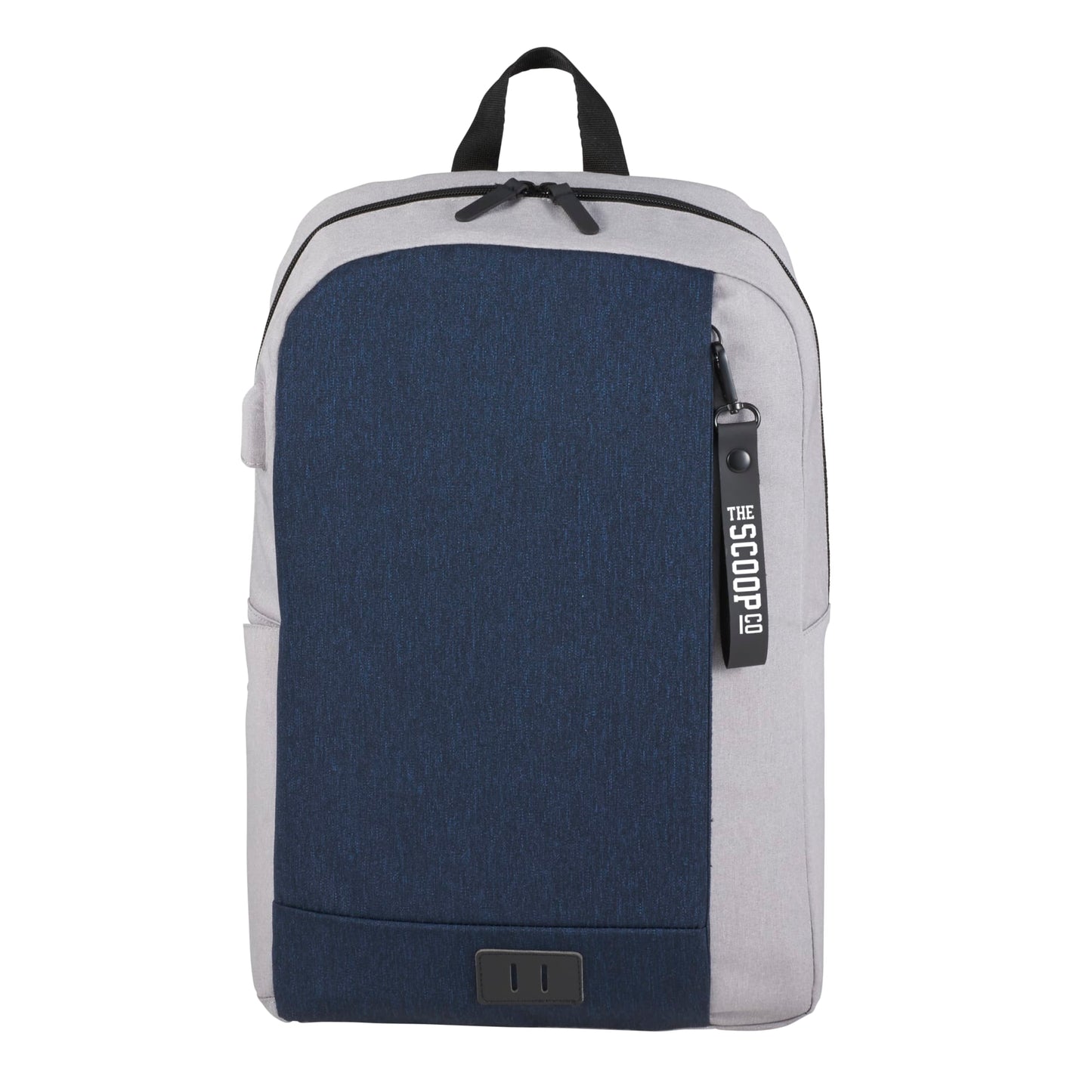 Front View of Blue NBN Whitby Slim 15" Computer Backpack w/ USB Port