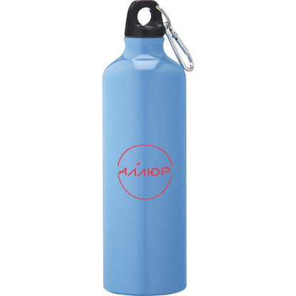 Front View of Blue Pacific 26oz Aluminum Sports Bottle