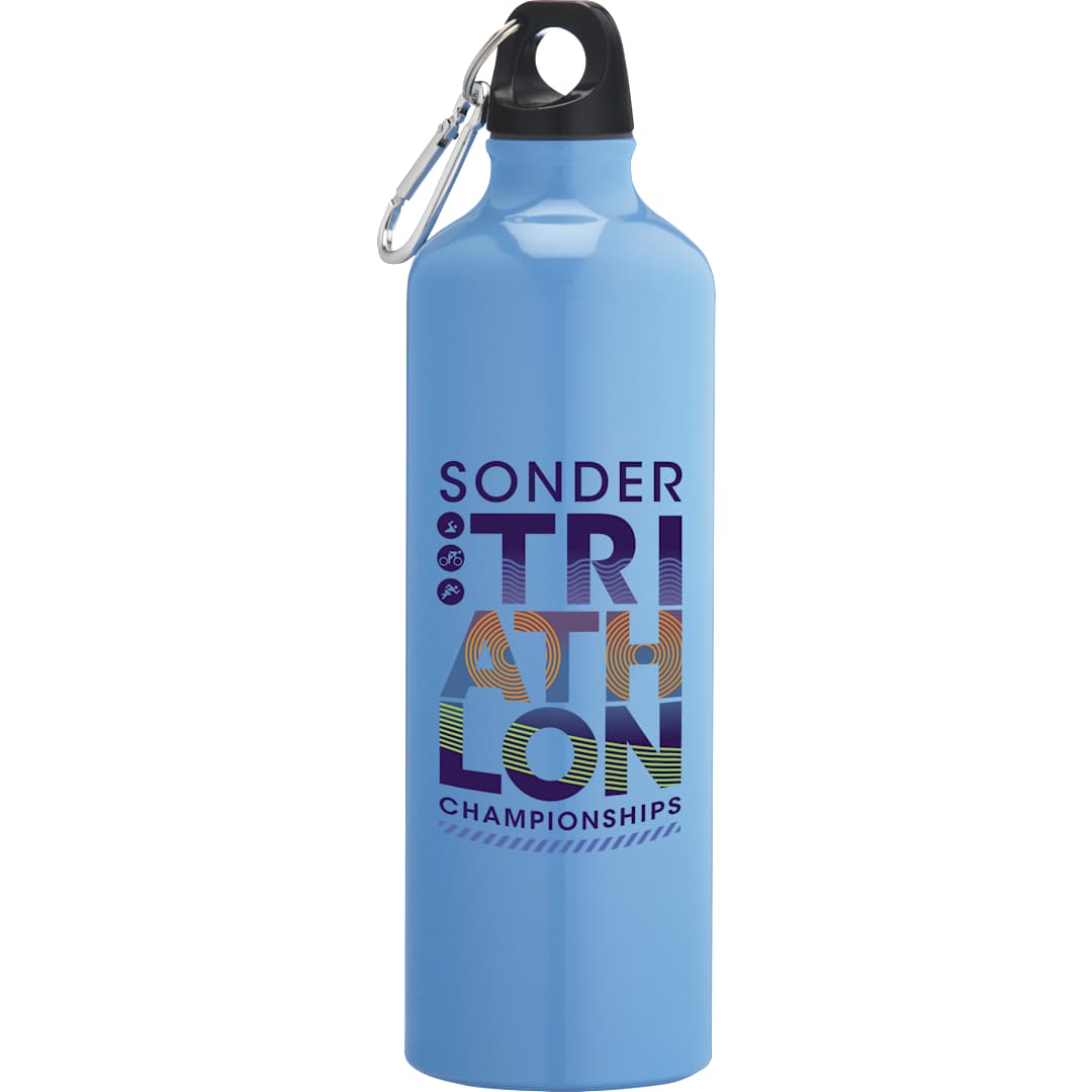 Front View of Blue Pacific 26oz Aluminum Sports Bottle