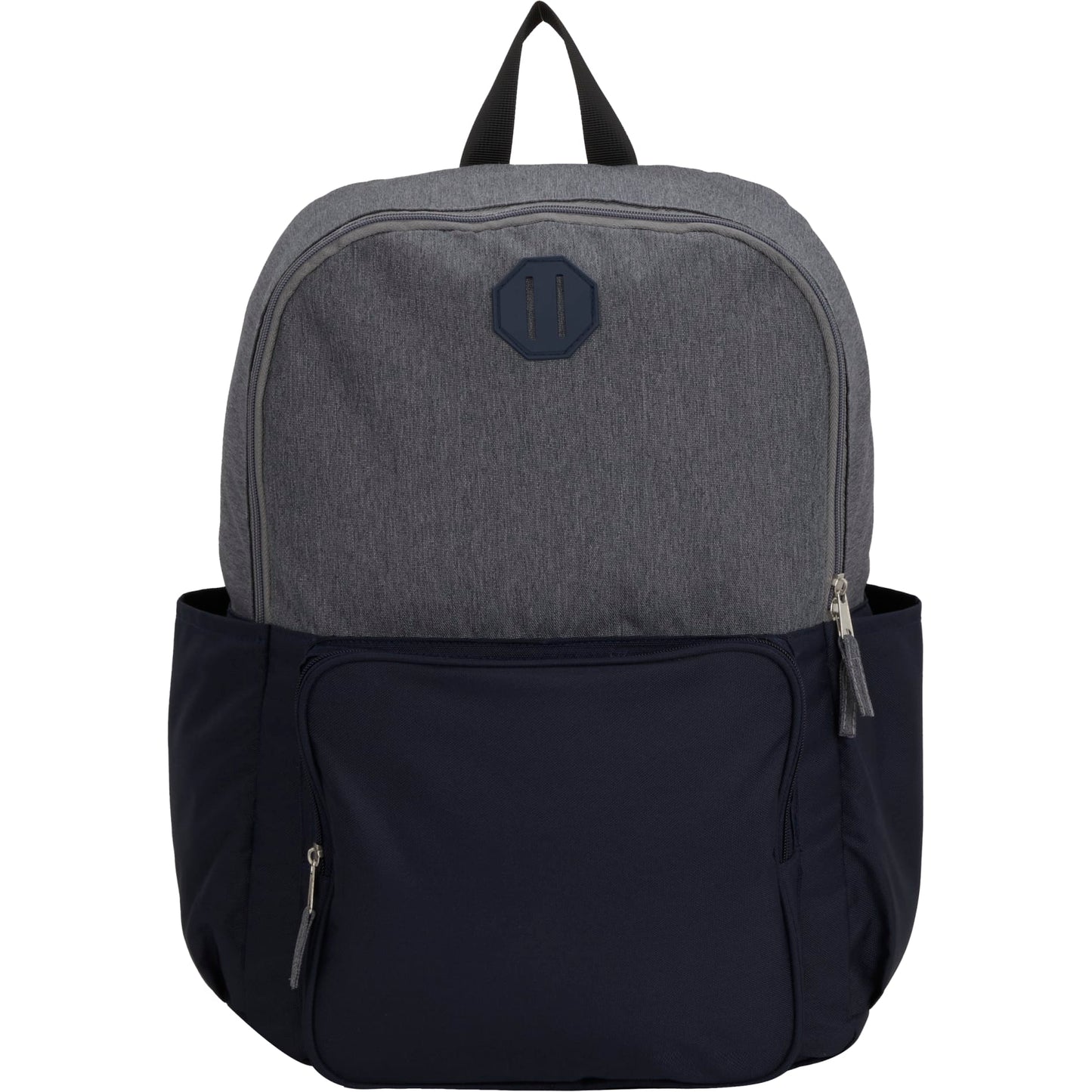 Front View of Blue Paired Recycled 15" Laptop Backpack plain
