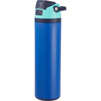 Front View of Blue Reef 24oz Vacuum Recycled Stainless-steel Bottle plain