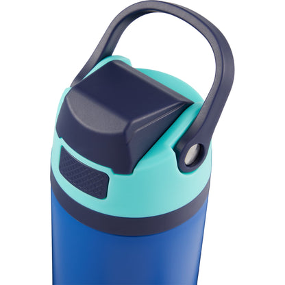 Front View of Blue Reef 24oz Vacuum Recycled Stainless-steel Bottle
