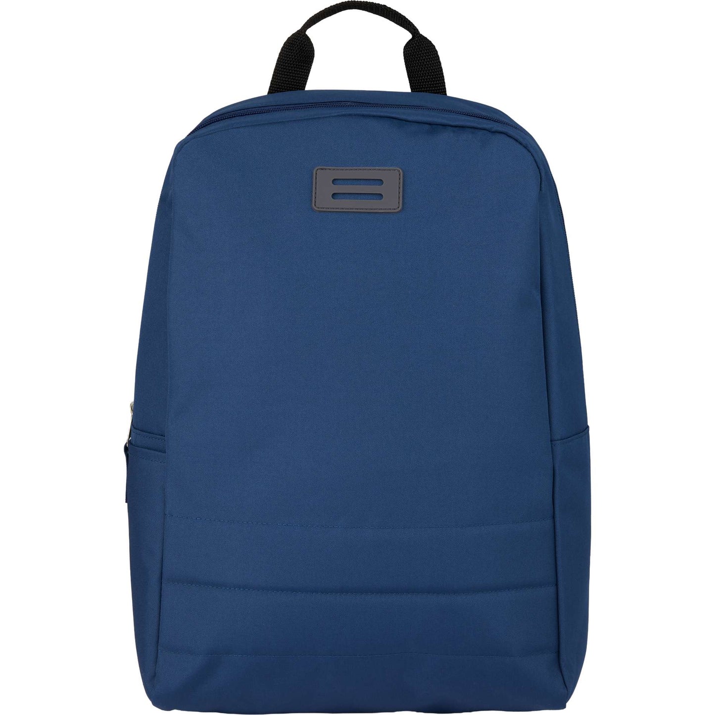 Front View of Blue Ripple Recycled 15" Computer  Backpack plain