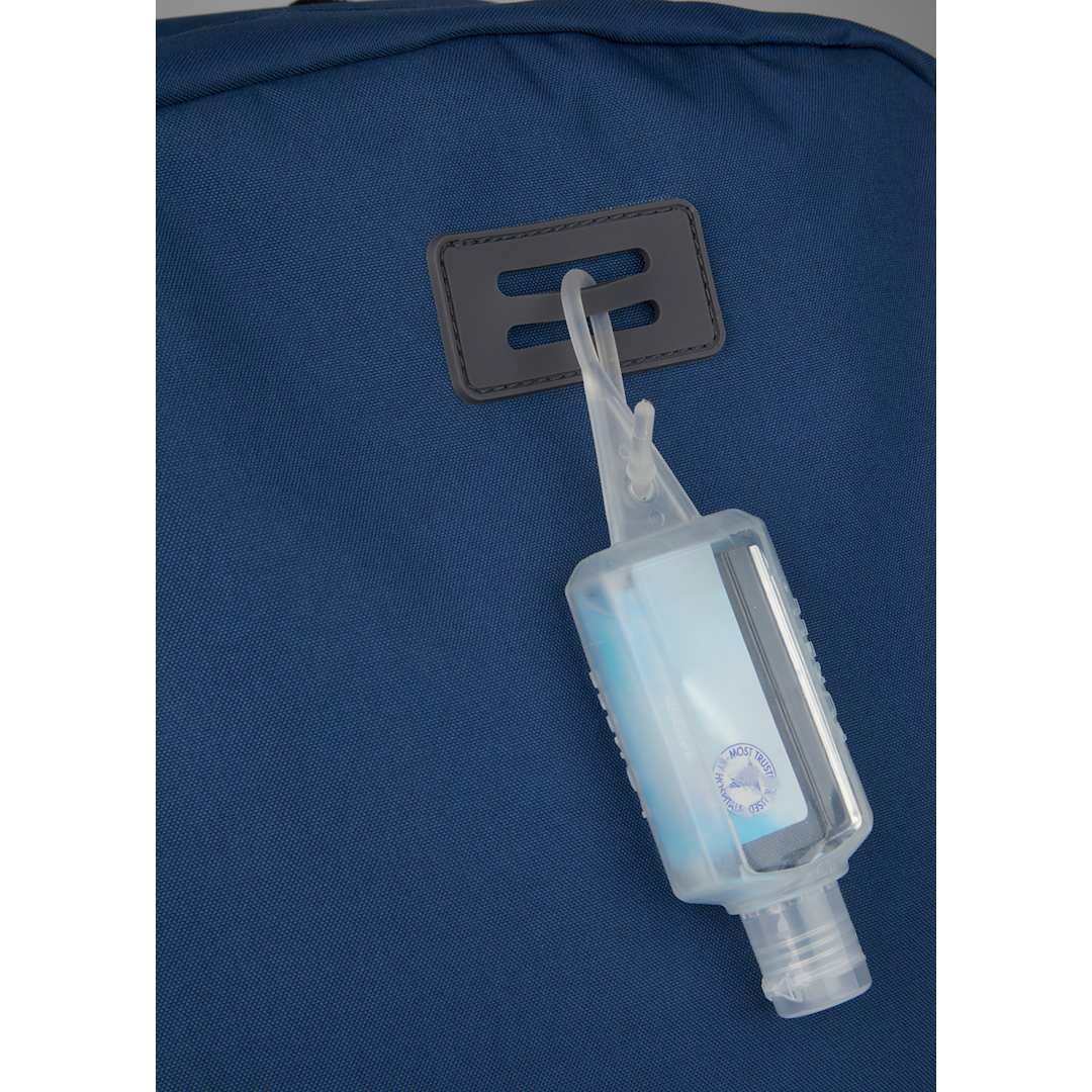 Front View of Blue Ripple Recycled 15" Computer  Backpack