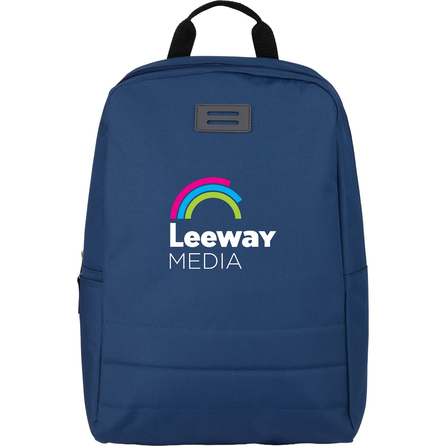Front View of Blue Ripple Recycled 15" Computer  Backpack