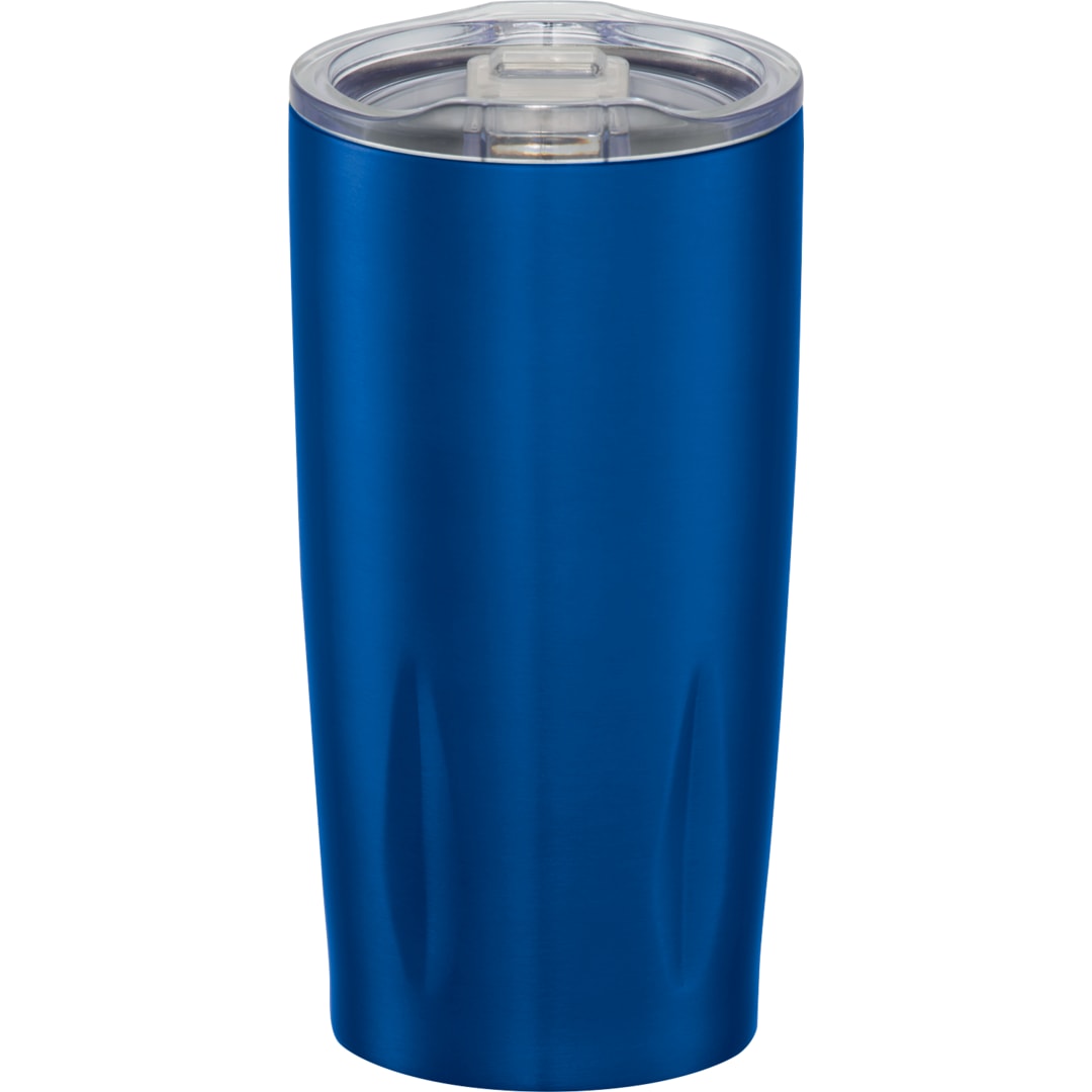 Front View of Blue Rocky 20oz Vacuum Tumbler plain