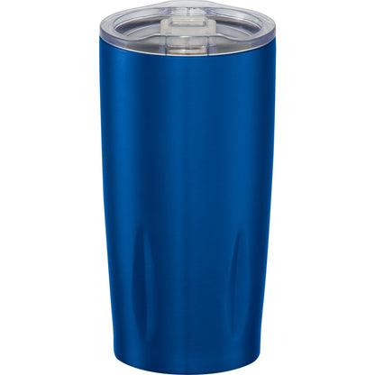 Front View of Blue Rocky 20oz Vacuum Tumbler plain