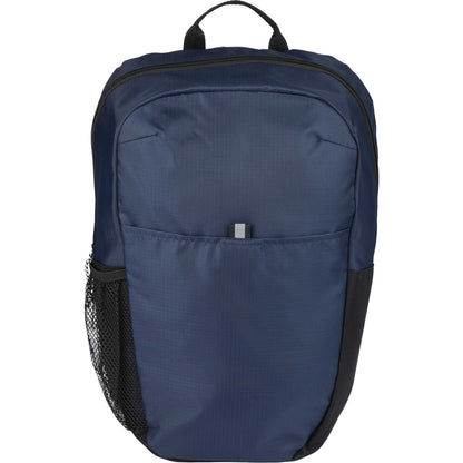 Front View of Blue Rocky Recycled 15" Computer Backpack plain