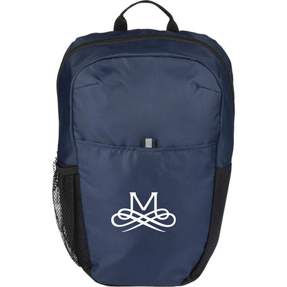 Front View of Blue Rocky Recycled 15" Computer Backpack