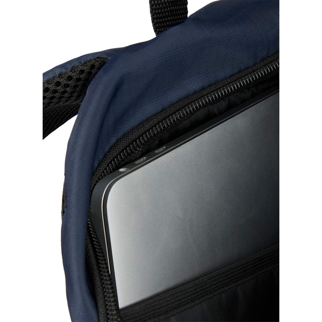Front View of Blue Rocky Recycled 15" Computer Backpack