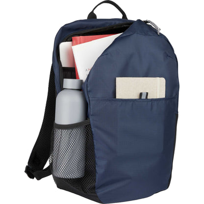 Front View of Blue Rocky Recycled 15" Computer Backpack