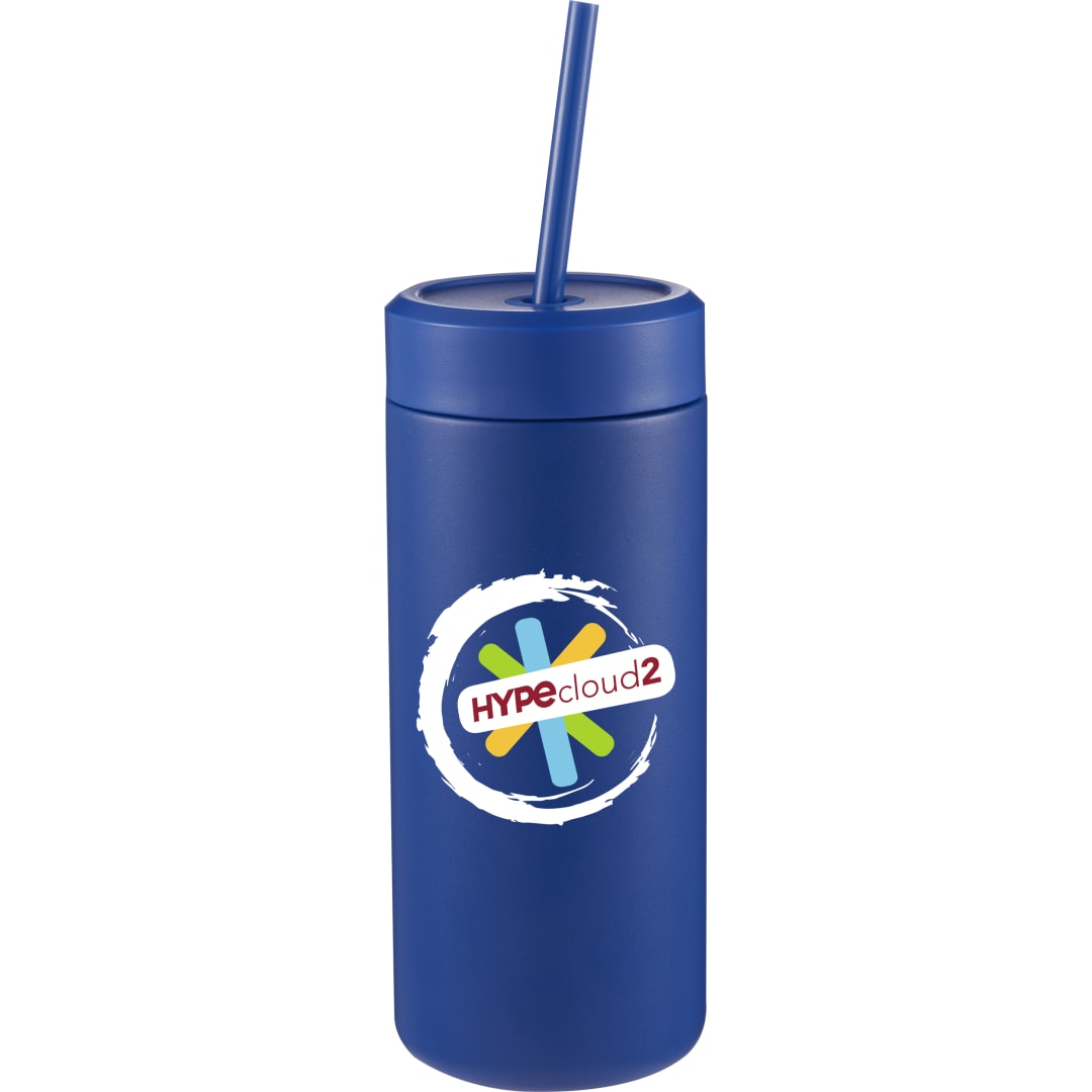 Front View of Blue Sol Tonal Straw Tumbler 20oz
