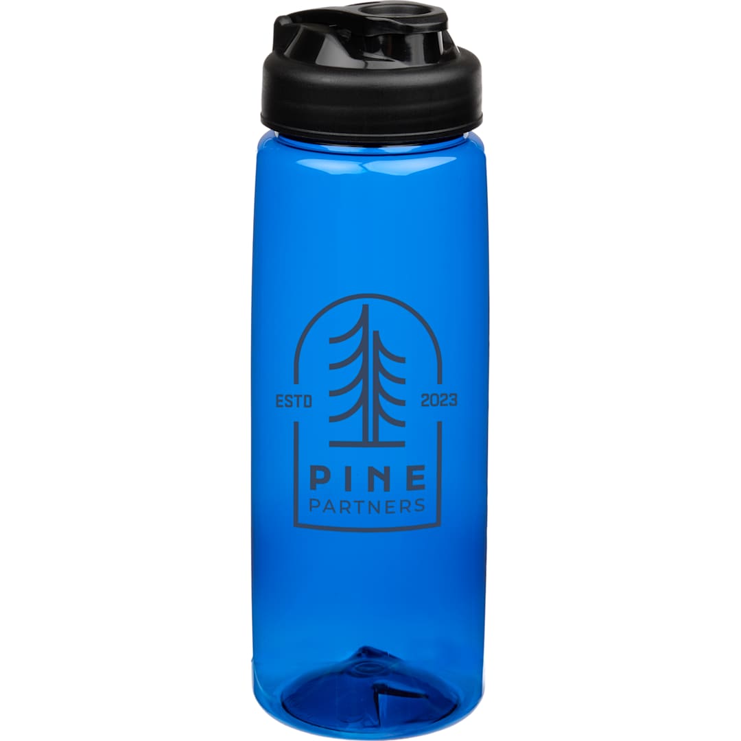 Front View of Blue Surf Bottle w/ Sip-n-Go Lid 26 oz