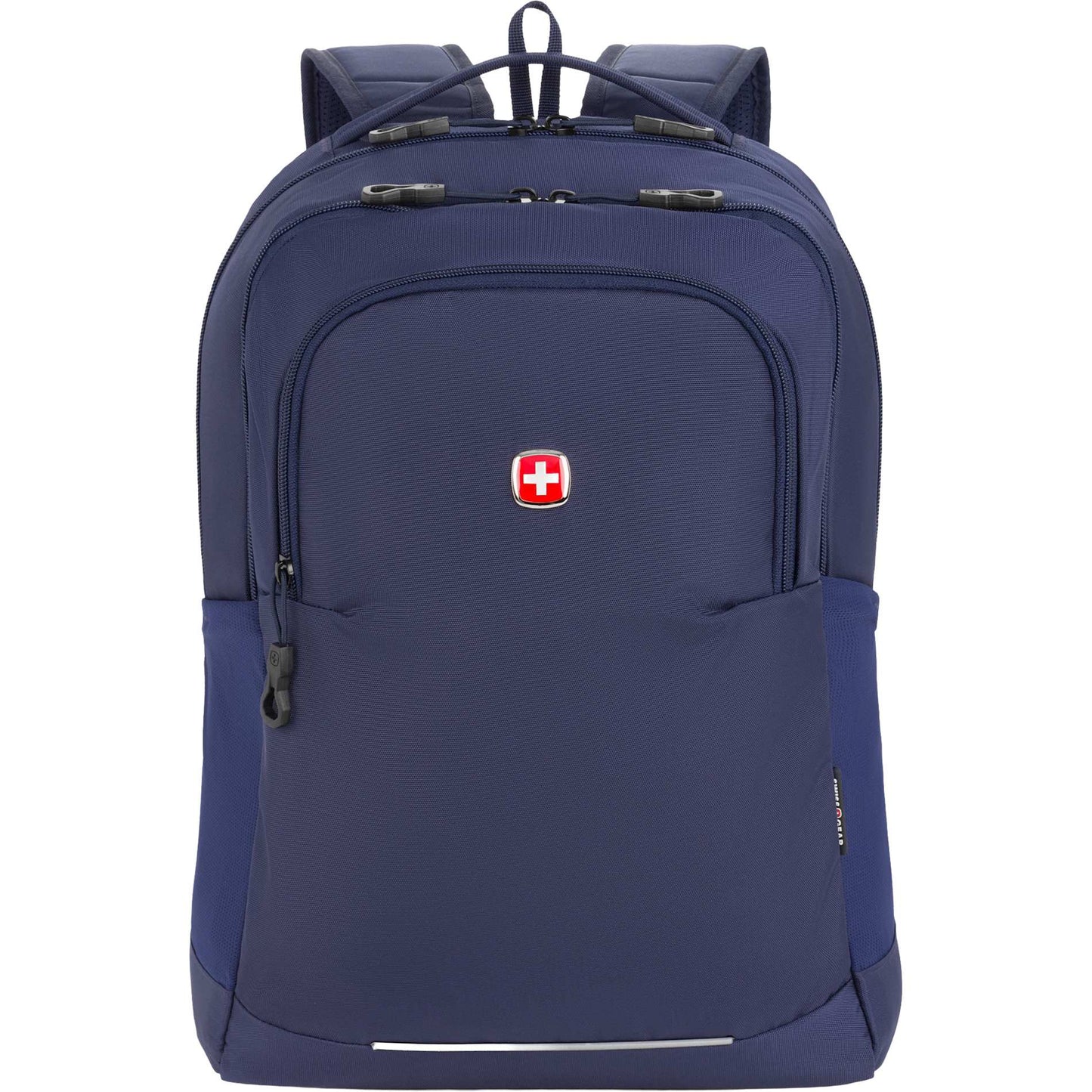 Front View of Blue Swiss Gear Ridgeline Backpack plain