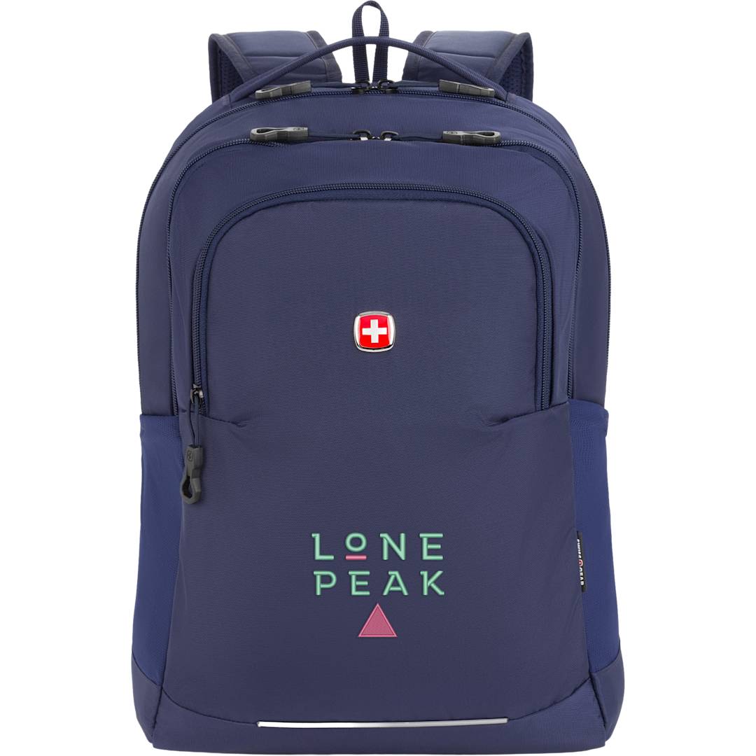 Front View of Blue Swiss Gear Ridgeline Backpack
