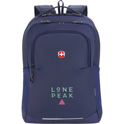 Front View of Blue Swiss Gear Ridgeline Backpack