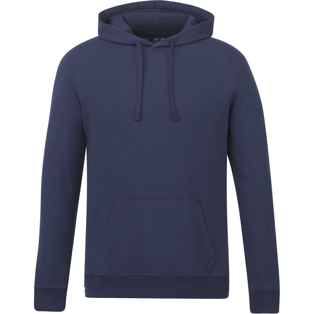 Front View of Blue tentree Organic Cotton Classic Hoodie - Men's plain