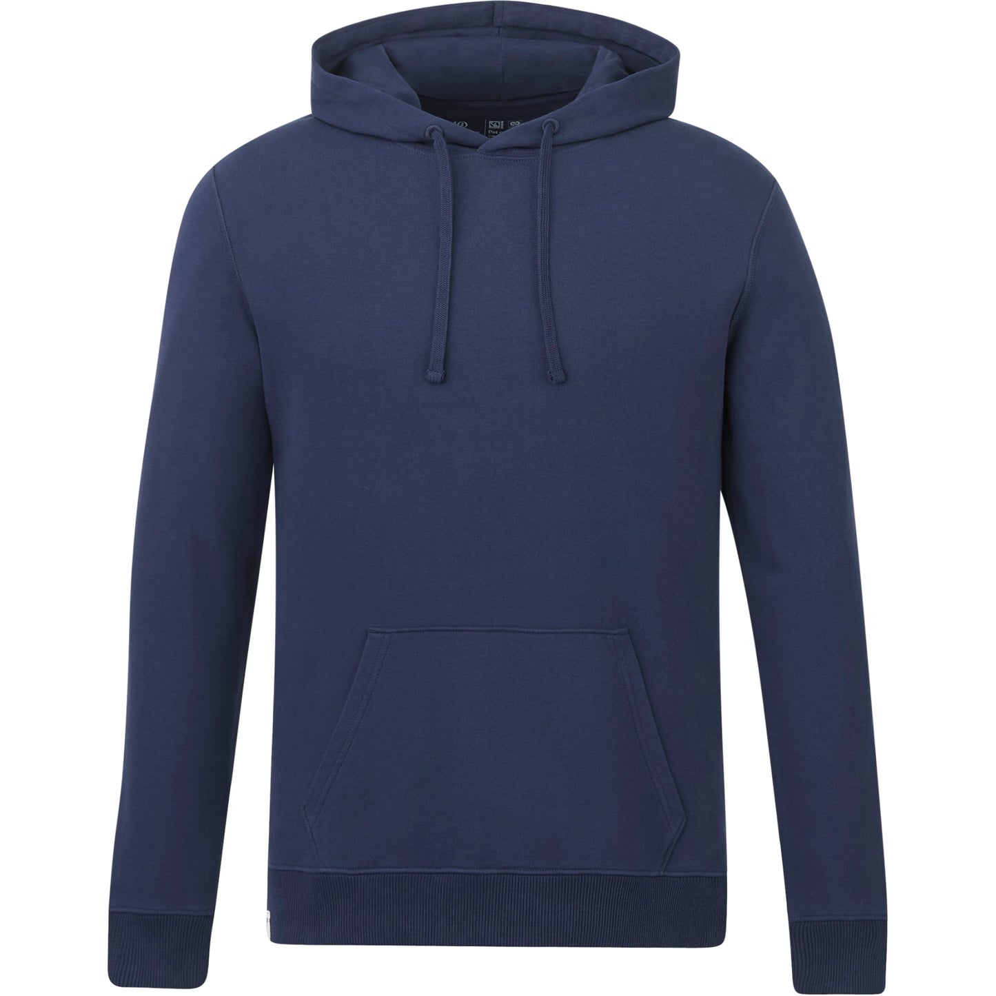 Front View of Blue tentree Organic Cotton Classic Hoodie - Men's plain