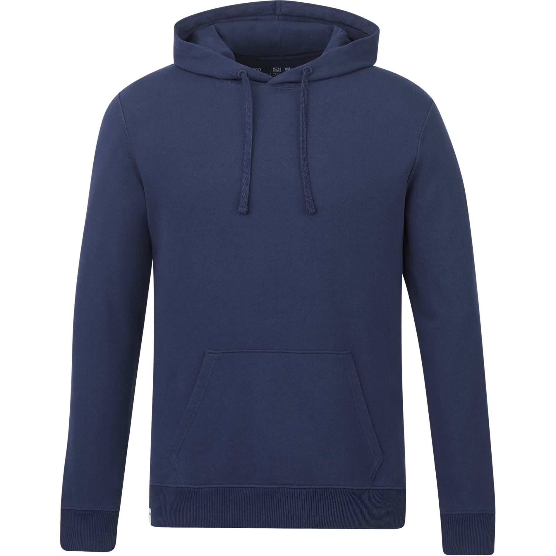 Front View of Blue tentree Organic Cotton Classic Hoodie - Men's plain