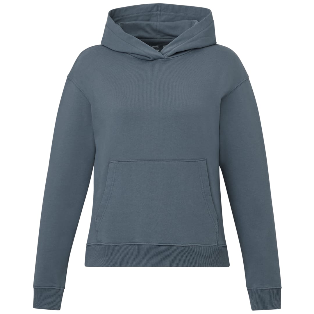 Front View of Blue tentree Organic Cotton Classic Hoodie - Women's plain