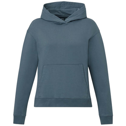 Front View of Blue tentree Organic Cotton Classic Hoodie - Women's plain