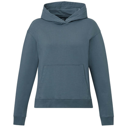 Front View of Blue tentree Organic Cotton Classic Hoodie - Women's plain
