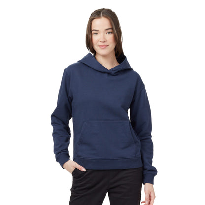 Front View of Blue tentree Organic Cotton Classic Hoodie - Women's